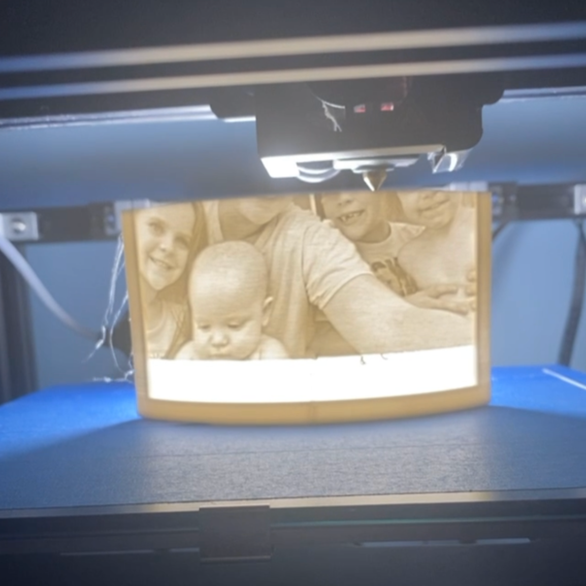 PhotoGlow Custom 3D Lithophane Night Light