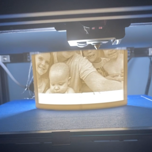PhotoGlow Custom 3D Lithophane Night Light