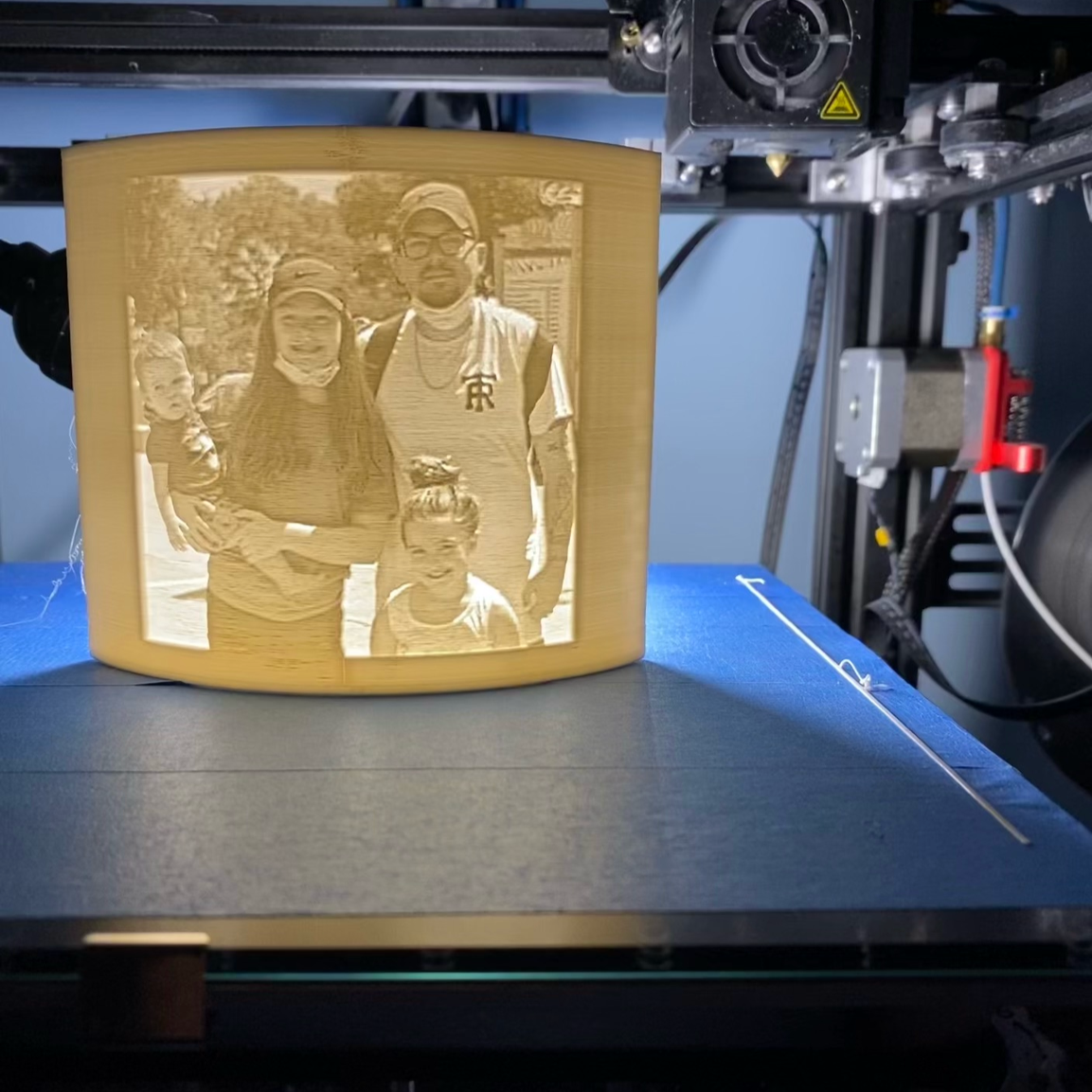 PhotoGlow Custom 3D Lithophane Night Light