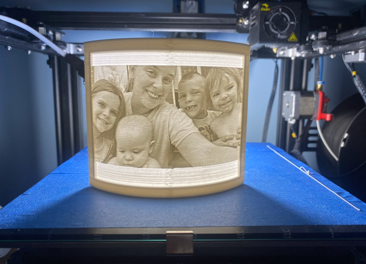 PhotoGlow Custom 3D Lithophane Night Light